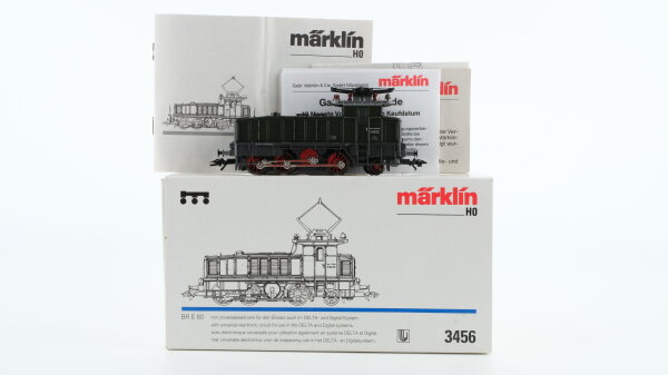 Märklin H0 3456 Elektrische Lokomotive BR E 60 12 DB Wechselstrom Delta Digital (Vermutlich verharzt)