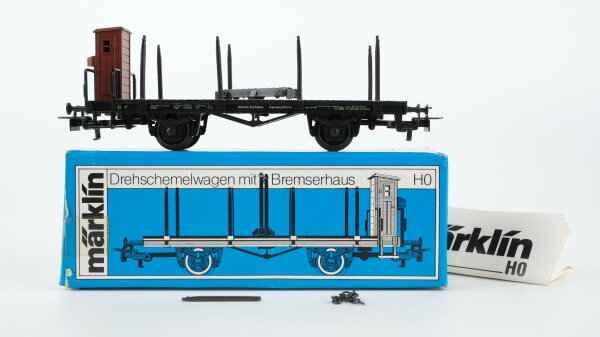 Märklin H0 4697 Drehschemelwagen mit Bremserhaus DRG