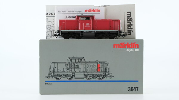 Märklin H0 3647 Diesellok BR 212 242-2 DB Wechselstrom Digital (vermutlich verharzt)