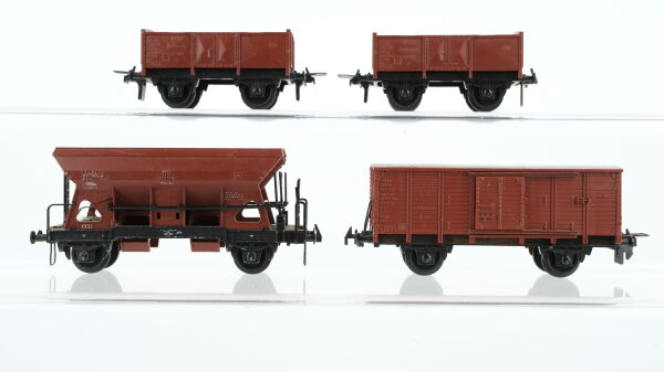 Unbekannt H0 Konvolut Gedeckter Güterwagen Hochbordwagen Selbstentladewagen DB
