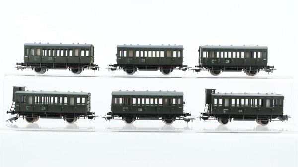 Piko H0 Konvolut Abteilwagen mit Bremserhaus Abteilwagen DR