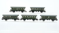 Märklin H0 Konvolut Personenwagen 2.Kl. grün...