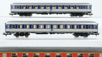 Märklin H0 Konvolut Speisewagen rot-grau Abteilwagen 1.Kl. orange-grau Abteilwagen 2.Kl. blau-grau DB