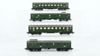 Märklin H0 Konvolut Personenwagen 3.Kl. Packwagen grün 4achsig DR/DB