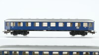 Märklin H0 Konvolut Personenwagen 1.Kl. blau 4achsig teilw. beleuchtet Blech DB