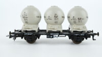 Roco H0 46520 Behältertragewagen-Set (Kugelbehälter, Von Haus zu Haus) DB