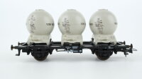Roco H0 46520 Behältertragewagen-Set (Kugelbehälter, Von Haus zu Haus) DB