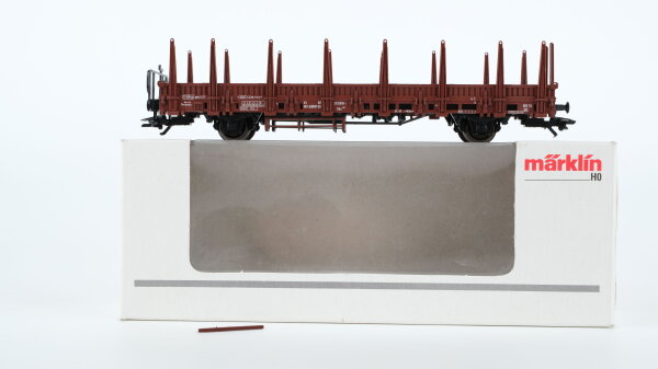 Märklin H0 4694 Rungenwagen  Kbs 443  Rlmms 58 der DB (1 Runge fehlt)