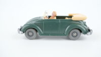 Wiking H0 33/4 VW Käfer Cabriolet grün beige...