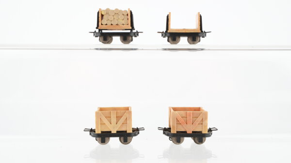 Egger-Bahn H0e Konvolut Offener Kastenwagen (2103) Stirnbordwagen (2104)