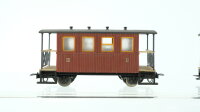 Egger-Bahn H0e Konvolut Personenwagen (2002) braun Nebenbahn