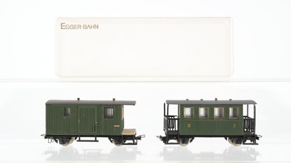 Egger-Bahn H0e 20011 Personenwagen (2001) Packwagen (2004) grün Nebenbahn