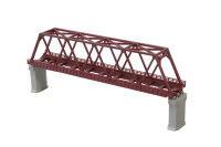 ROKUHAN Z 7297042 Kastenbrücke 1-gleisig, 220 mm, rot, ohne Gleis
