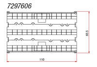ROKUHAN Z 7297606 Viadukt gerade 110mm, 2-gleisig, ohne...