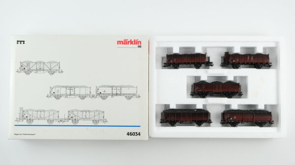 Märklin H0 46034 Wagen-Set "Kohletransport" DB