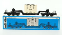 Märklin H0 4618 Tiefladewagen mit Übersee-Kiste...