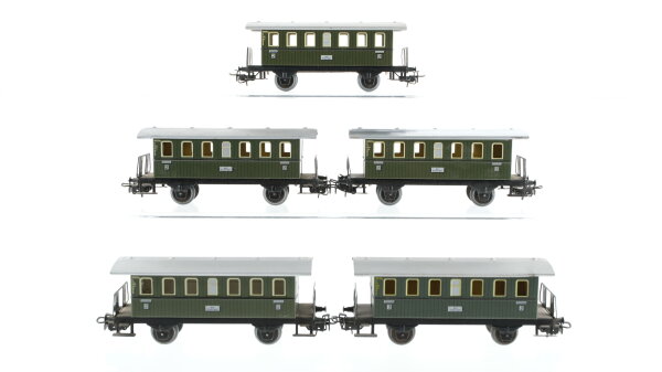 Märklin H0 Konvolut Personenwagen (4051Stg) 2.Kl. Blech Nebenbahn