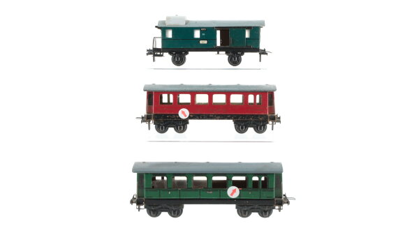 Trix Express H0 Konvolut Personenwagen Speisewagen Personenzugbegleitwagen Blech Nebenbahn