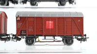 Märklin H0 Konvolut Niederbordwagen Kesselwagen "Aral" Gedeckte Güterwagen mit Zugschluss DB