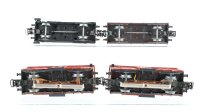 Märklin H0 Konvolut Niederbordwagen Kesselwagen "Aral" Gedeckte Güterwagen mit Zugschluss DB
