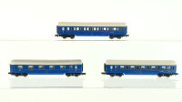 Arnold N Konvolut Personenwagen 3 x Schlafwagen blau CIWL...