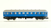 Arnold N Konvolut Personenwagen Reisezugwagen mit Beleuchtung 2 x blau, 2 x dunkelgrün DB (alle Gehäuse lose)