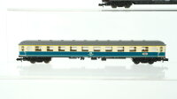 Minitrix N Konvolut Personenwagen 2 xReisezugwagen türkis/beige 1.Kl., Speisewagen DB