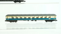 Minitrix N Konvolut Personenwagen 2 xReisezugwagen türkis/beige 1.Kl., Speisewagen DB