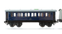 Trix H0 Konvolut Speisewagen "Mitropa"  Personenwagen "20152" Packwagen "20151" Schlafwagen blau Nebenbahn