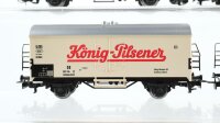 Märklin H0 Konvolut Bierwagen "König-Pilsener Kulmbacher Reichelbräu" Kühlwagen "Wasabröd" DB/SJ