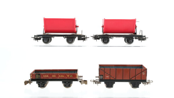 Märklin H0 Konvolut Kipploren Niederbordwagen "364" Hochbordwagen "365" DRB/u.a.
