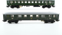 Märklin H0 Konvolut Grossraumwagen 2.Kl. grün Speisewagen rot Packwagen grün mit Beleuchtung DB/DSG