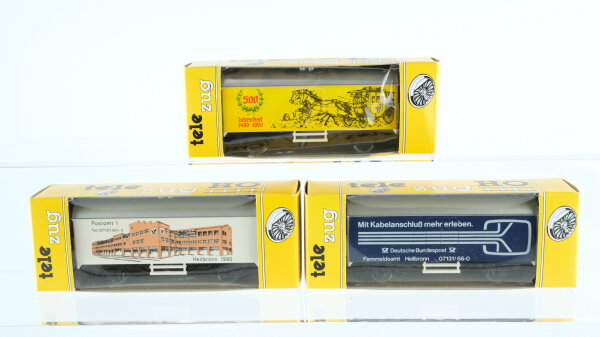 Märklin H0 Konvolut Kühlwagen "Postamt 1 500 Jahre Post Mit Kabelanschluß mehr erleben"