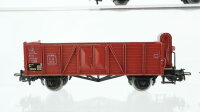 Märklin H0 Konvolut Hochbordwagen mit Bremserhaus Hochbordwagen Autotransportwagen DB/u.a.