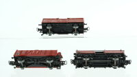 Märklin H0 Konvolut Hochbordwagen mit Bremserhaus Hochbordwagen Autotransportwagen DB/u.a.