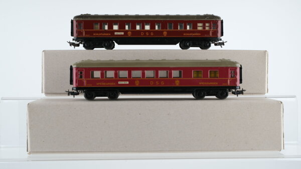 Märklin H0 Konvolut  Speisewagen "346/2" Schlafwagen "346/3" DSG