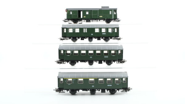 Märklin H0 Konvolut Personenwagen 1./2.Kl. 2.Kl. Personenwagen mit Stückgutabteil 2.Kl. 3achsig Packwagen mit Zugschluss DB