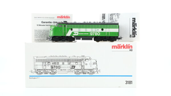 Märklin H0 3181 Diesellok BR Typ EMD F 7 9780 Burlington Northern Wechselstrom