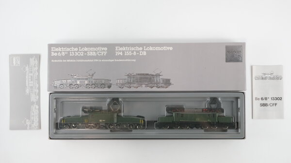 Märklin H0 3300 Elektrische-Lokomotiven-Set Krokodile Märklin-Jubiläumsfahrt SBB/CFF DB Wechselstrom