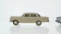 Wiking H0 Konvolut Fahrzeuge 50-60ziger Jahre Mercedes 220 Heckflosse, 300 SE Cabrio, 300 Limousine mit Zughaken, 300 SL unbespielt