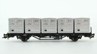 Piko H0 54425 Behältertragwagen BT 91-10-03 mit 5...