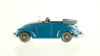 Wiking H0 VW Käfer Cabriolet mit Hörnern blau GK 33/2 hergestellt 1957-1961