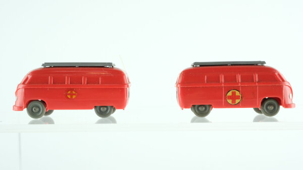 Wiking H0 unverglast Konvolut Kleinfeuerwehr ohne Blaulicht hergestellt 1957-1960