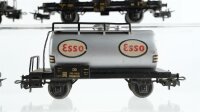 Märklin H0 Konvolut Kesselwagen "Esso BP Shell" Behältertragewagen "Bayer" Silowagen "Braunkohlenstaub" DB