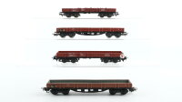 Märklin H0 Konvolut Niederbordwagen 4achsig DB