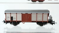 Liliput/Trix H0 Konvolut Schwenkdachwagen Gedeckter Güterwagen Kesselwagen "Shell" DB/SBB-CFF/SNCF
