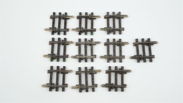 Märklin H0 2104 Gerades Gleis Ausgleichsstück 10 Stk. (Farbreste)