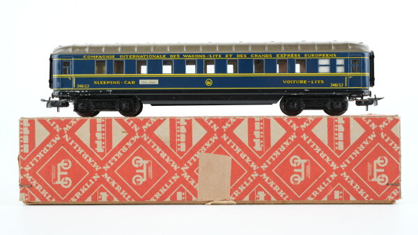 Märklin H0 346/3 J Schlafwagen "346/3J" blau Blech