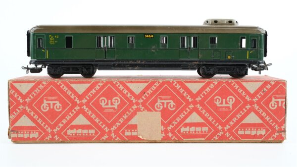 Märklin H0 346/4 Gepäckwagen "346/4" grün Blech