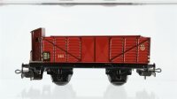 Märklin H0 Konvolut Hochbordwagen mit Bremserhaus "365" Rungenwagen mit Bremserhaus "372" 2 PKW "USA" Blech